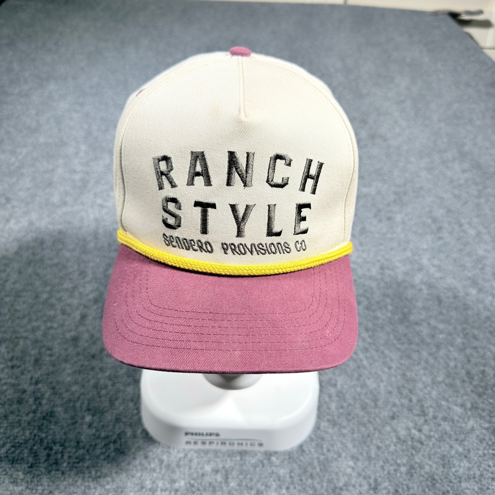Sendero Provisions Co Ranch Style Hat Mens OS Cream Maroon